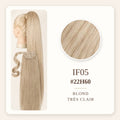 Extension Queue de Cheval à Clip Wrap Ponytail Lisse – IF05 BLOND TRÈS CLAIR – Effet Naturel
